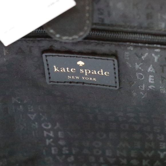 Kate Spade Purse Tote Black Leather Luxury Bag Elegant - Picture 5 of 6